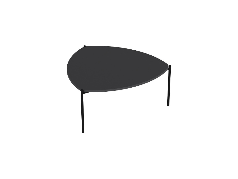 Tavolino in legno "Lenny" - 90 x 89 x 40 cm - Antracite