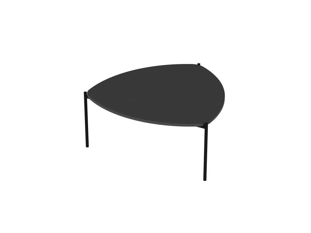 Tavolino in legno "Lenny" - 90 x 89 x 40 cm - Antracite