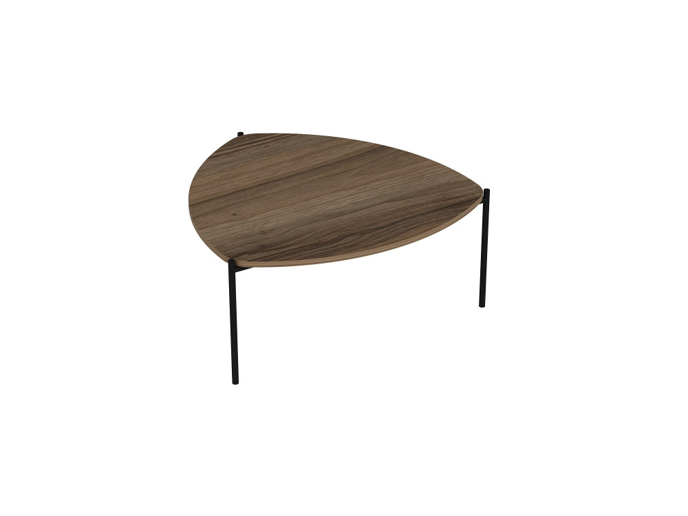 Tavolino in legno "Lenny" - 90 x 89 x 40 cm - Noce