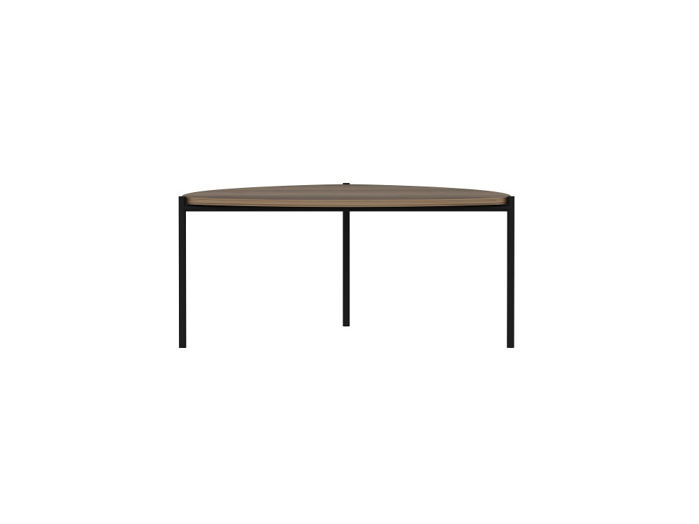 Tavolino in legno "Lenny" - 90 x 89 x 40 cm - Noce