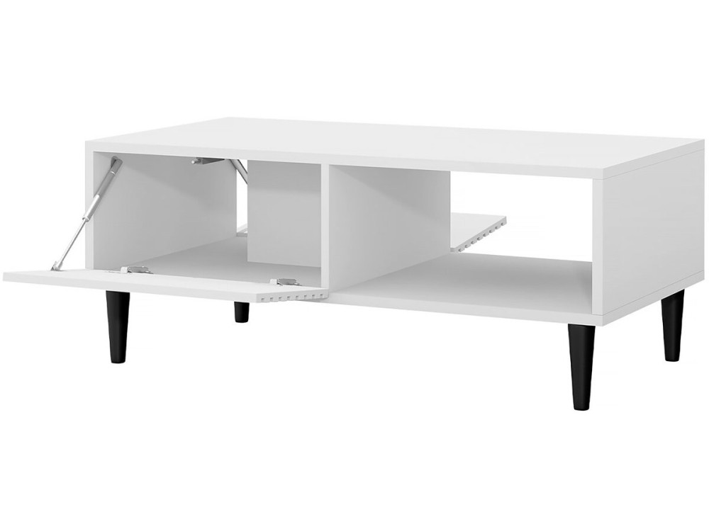 Tavolino "Nakomo" - 100 x 41 x 52 cm - Bianco