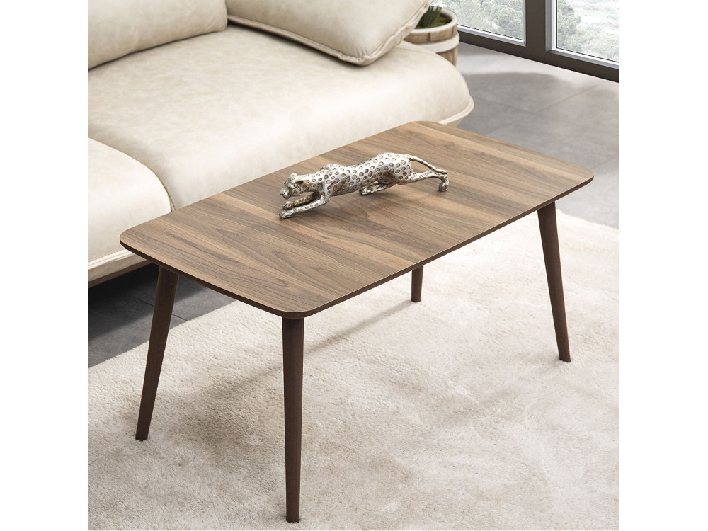 Tavolino in legno "Luci" 100 x 53 x 45 cm - Noce