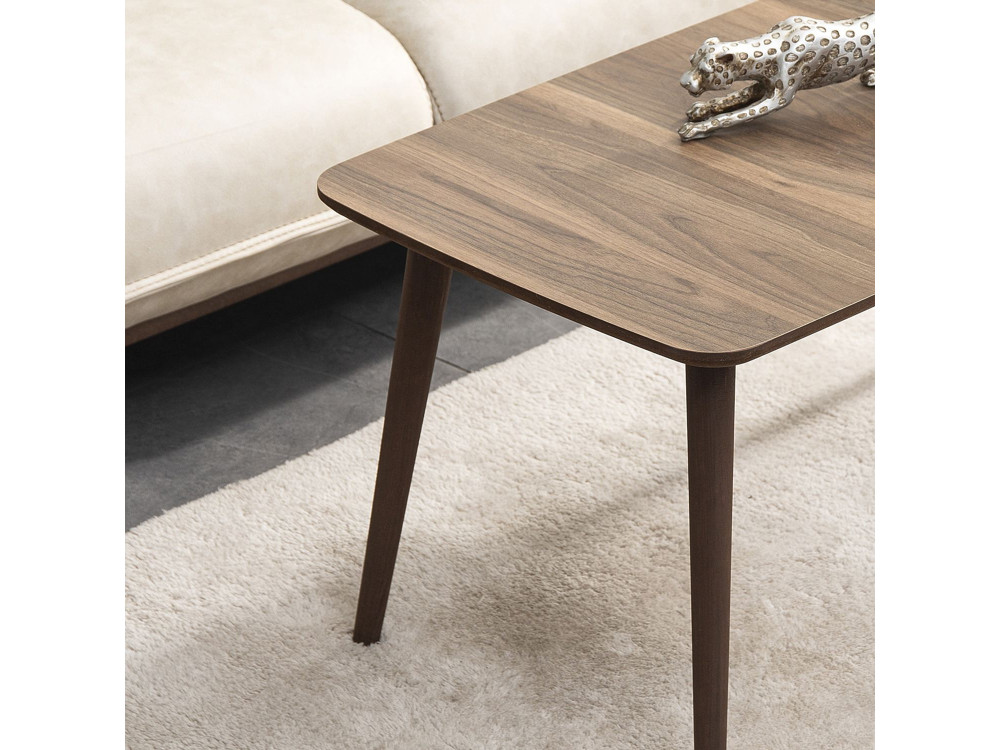 Tavolino in legno "Luci" 100 x 53 x 45 cm - Noce