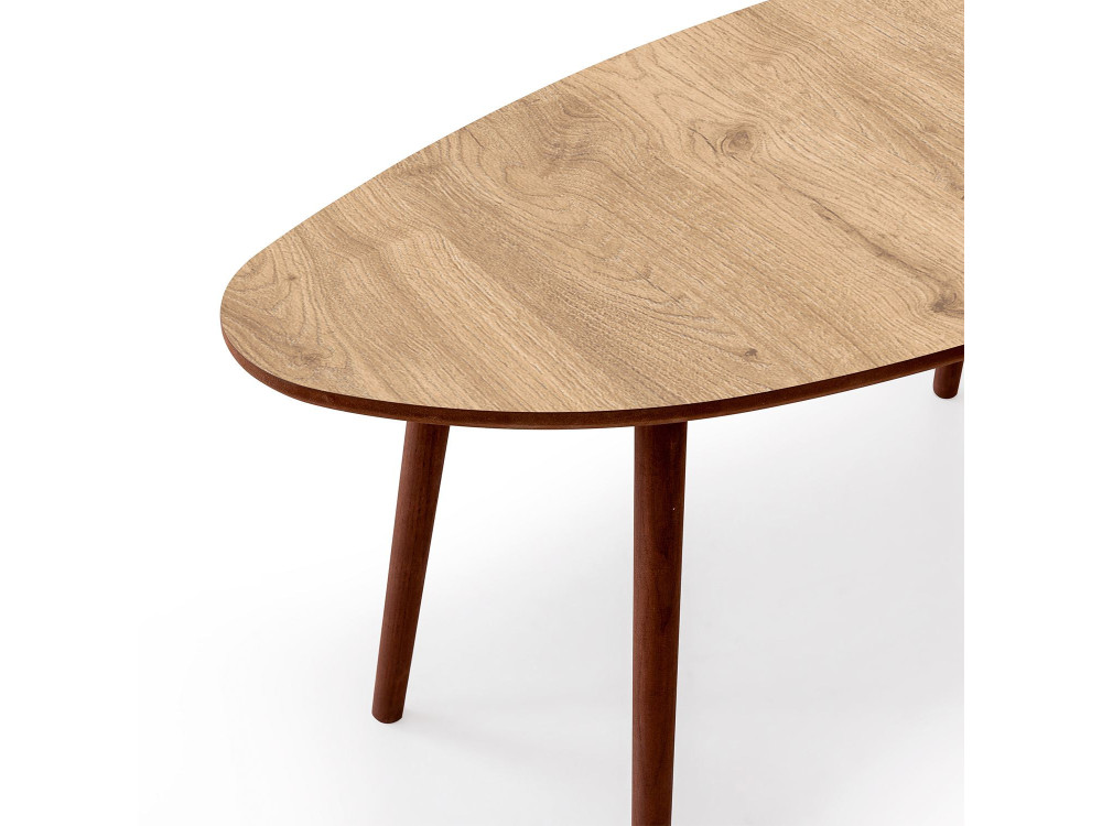 Tavolino in legno "Nora" 100 x 50 x 45 cm - Rovere