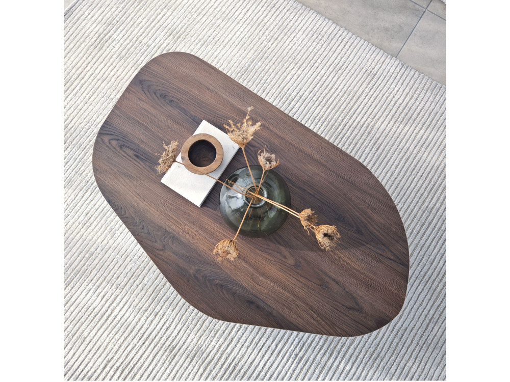 Tavolino in legno "Rock" 100 x 60 x 35 cm - Noce