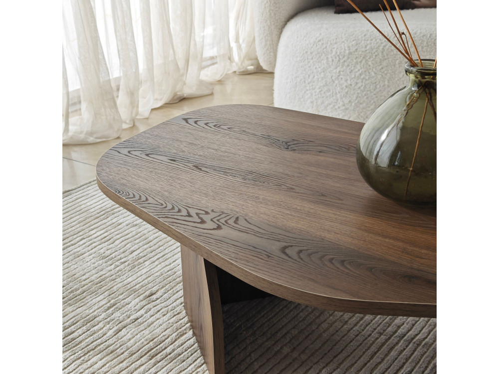 Tavolino in legno "Rock" 100 x 60 x 35 cm - Noce