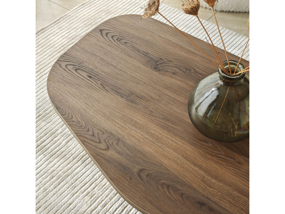 Tavolino in legno "Rock" 100 x 60 x 35 cm - Noce
