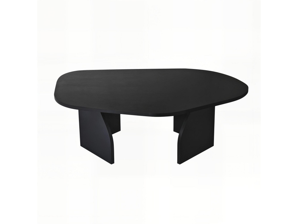 Tavolino in legno "Rock" 100 x 60 x 35 cm - Nero