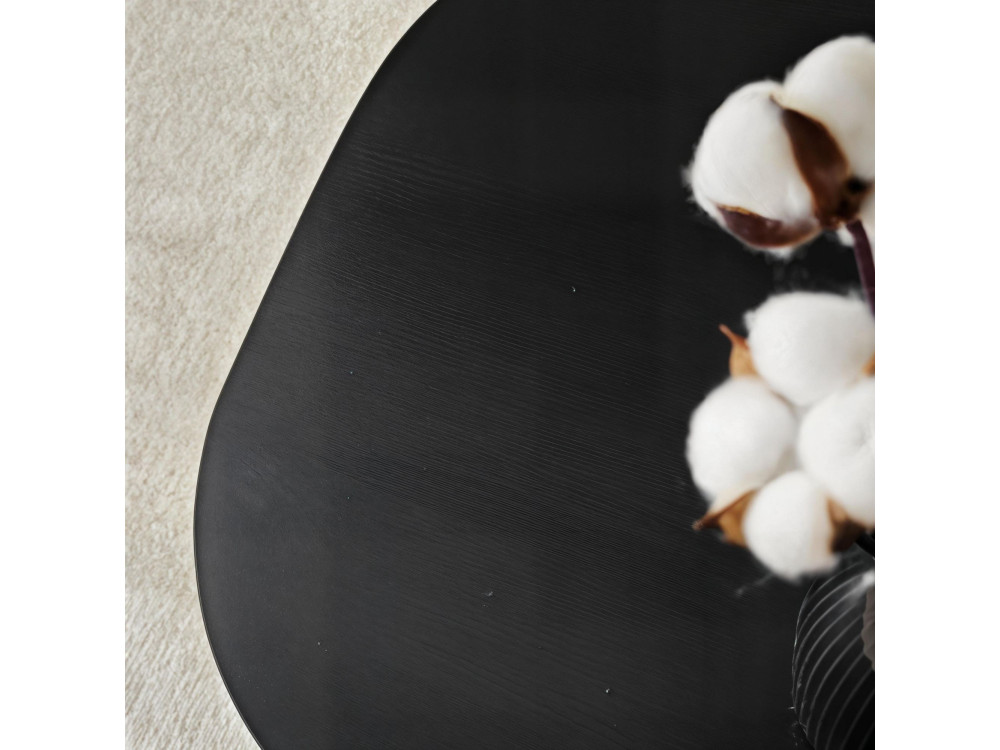 Tavolino in legno "Rock" 100 x 60 x 35 cm - Nero