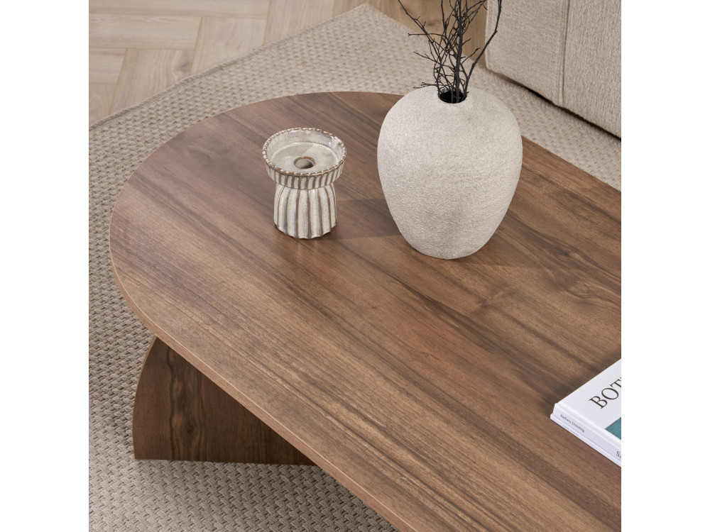 Tavolino in legno "Melina" 120 x 60 x 40 cm - Noce