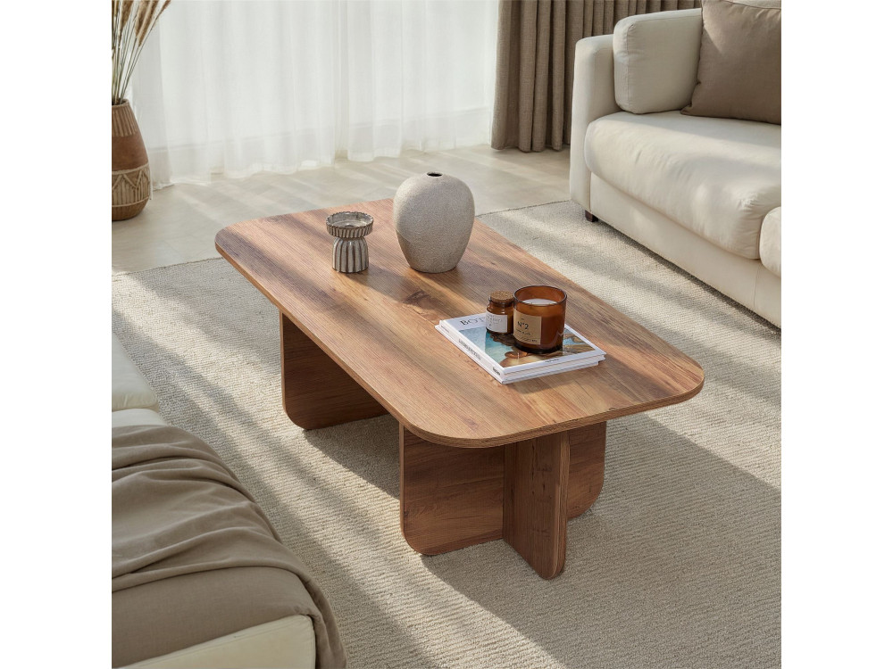 Tavolino in legno "Akira" 120 x 60 x 41 cm - Pino Atlantico