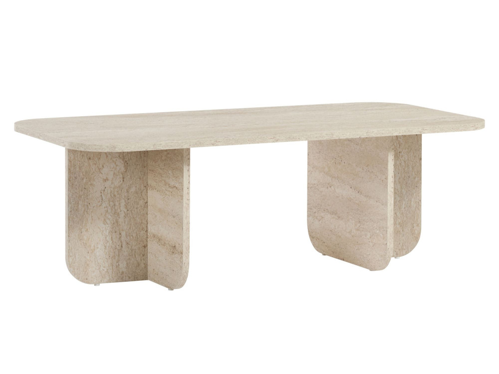 Tavolino in legno "Akira" 120 x 60 x 41 cm - Travertino