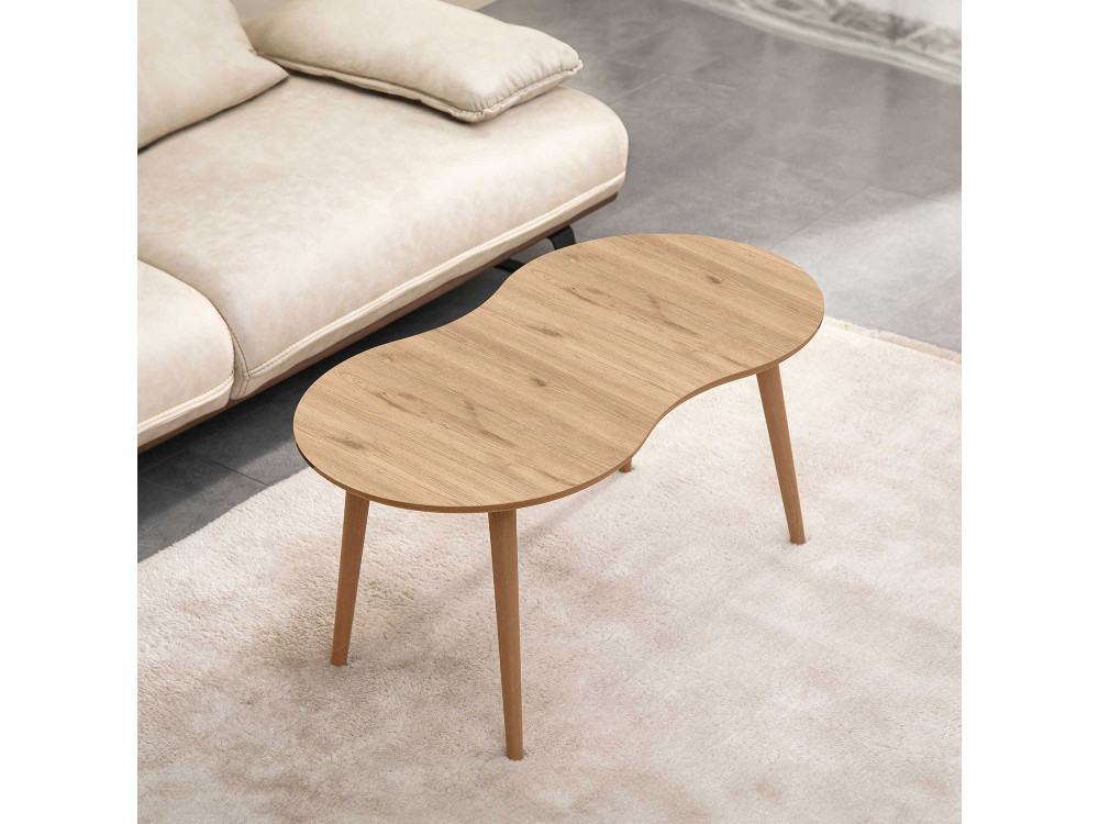 Tavolino in legno "Moon" 99 x 54 x 45 cm - Rovere