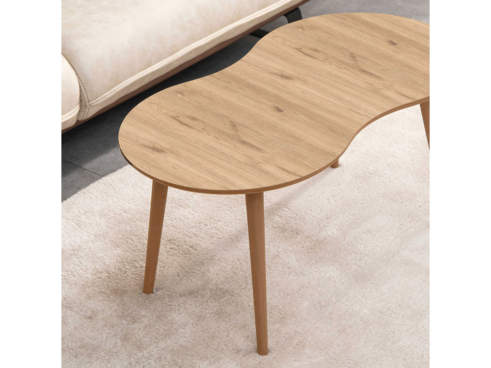 Tavolino in legno "Moon" 99 x 54 x 45 cm - Rovere