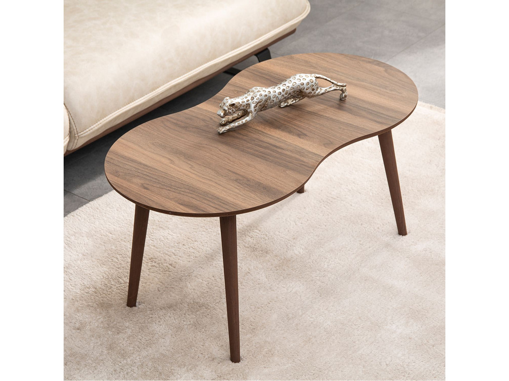 Tavolino in legno "Moon" 99 x 54 x 45 cm - Noce