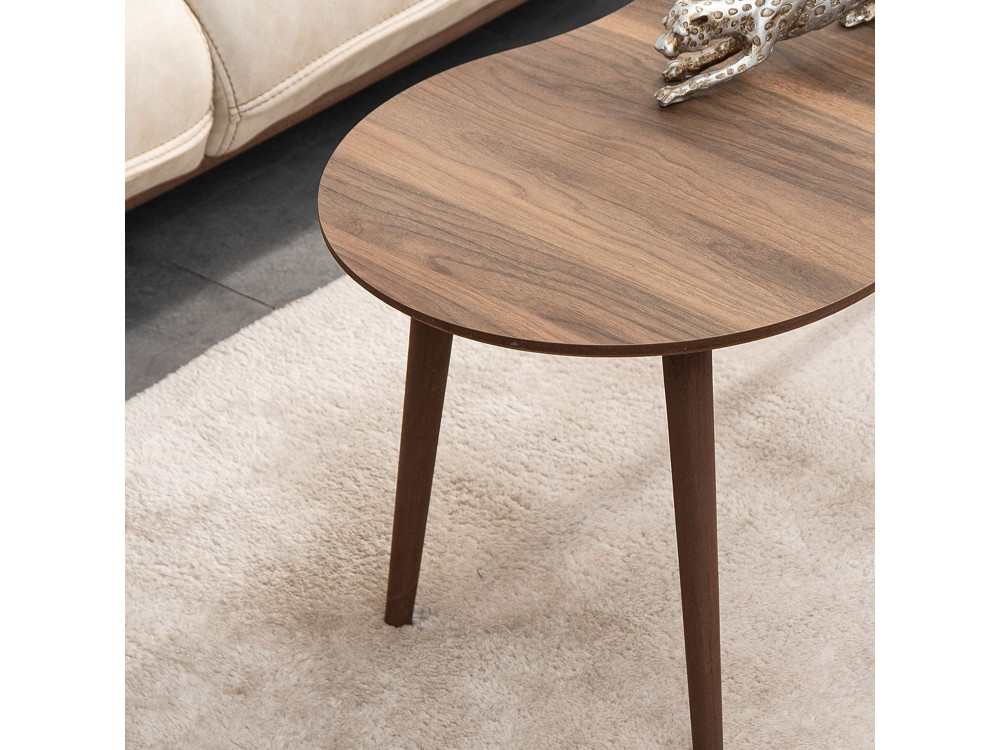 Tavolino in legno "Moon" 99 x 54 x 45 cm - Noce