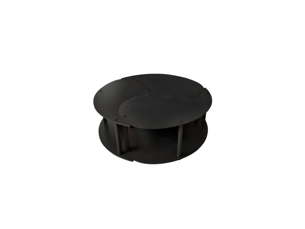 Set di tavolini in legno "Yin" 70 x 70 x 38 cm - Nero