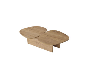 Tavolino in legno "Stones" 125 x 60 x 38 cm - Rovere zaffiro
