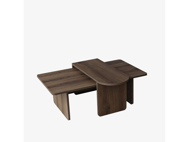Set di tavolini in legno "Paris" 105 x 60 x 35 cm - Bronzo