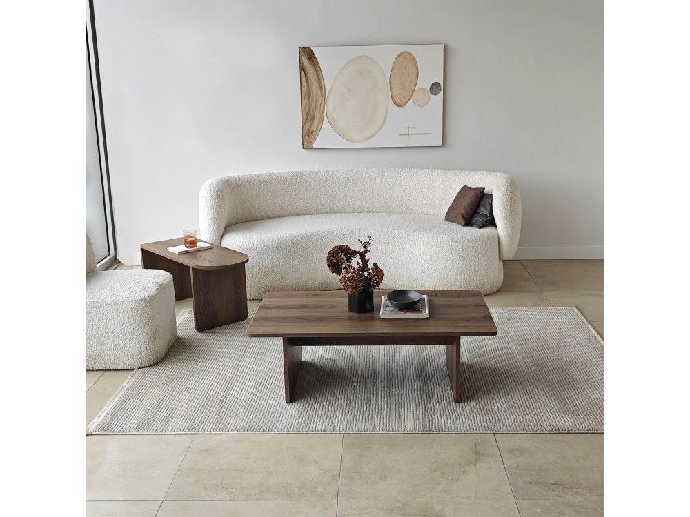 Set di tavolini in legno "Paris" 105 x 60 x 35 cm - Bronzo