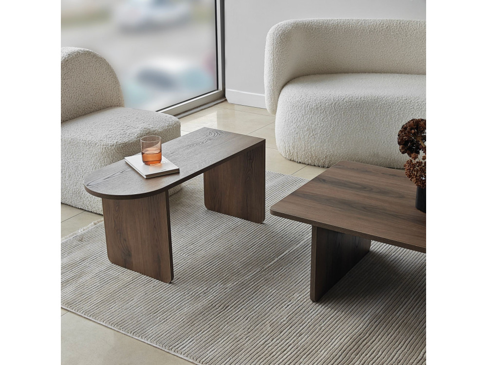 Set di tavolini in legno "Paris" 105 x 60 x 35 cm - Bronzo