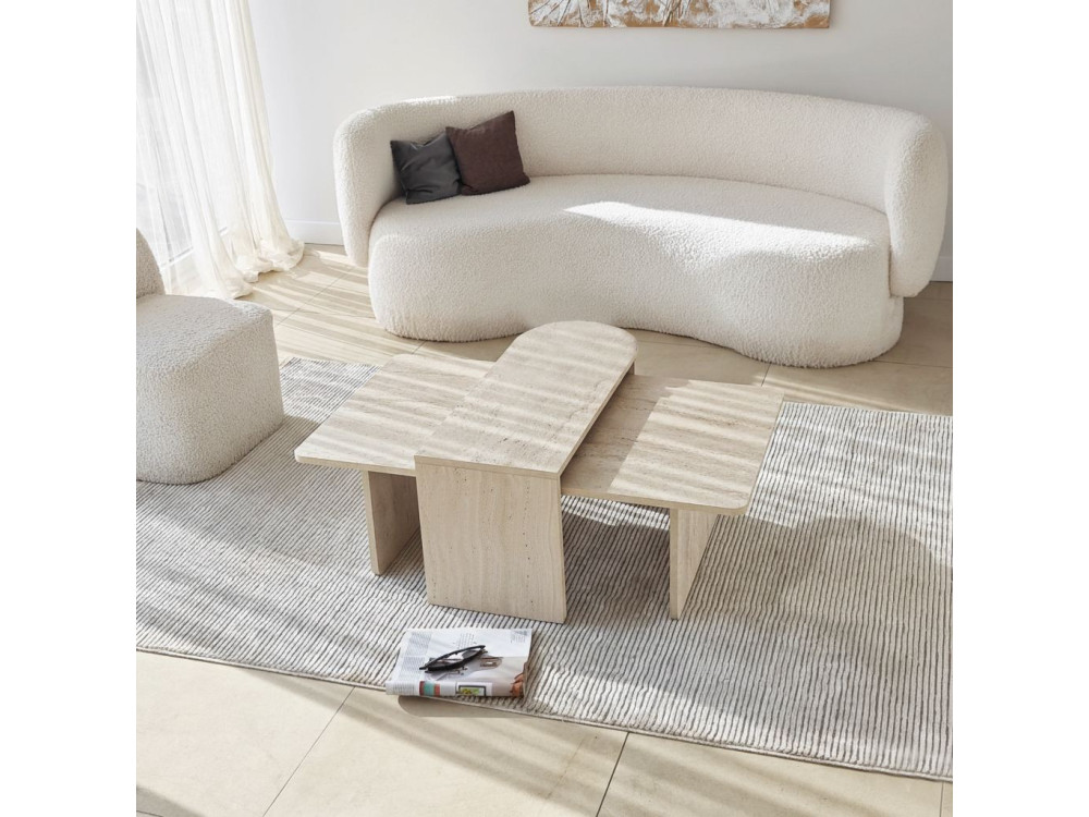 Set di tavolini in legno "Paris" 105 x 60 x 35 cm - Bronzo