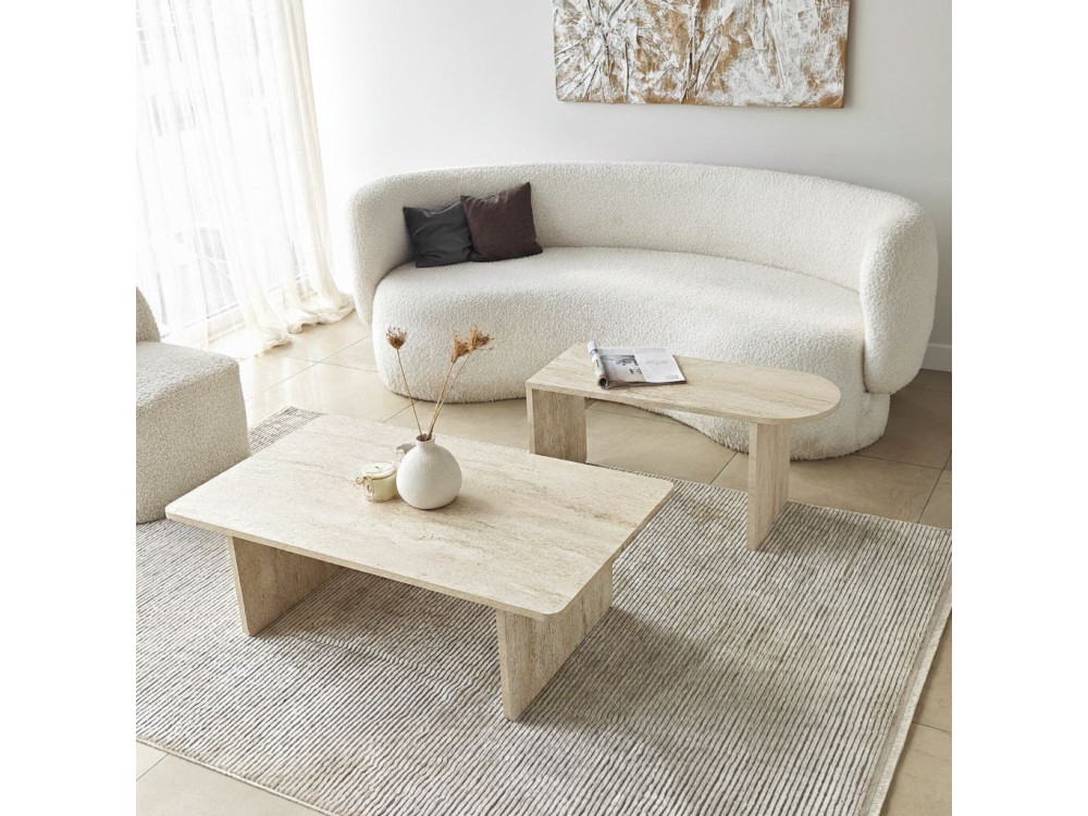 Set di tavolini in legno "Paris" 105 x 60 x 35 cm - Bronzo