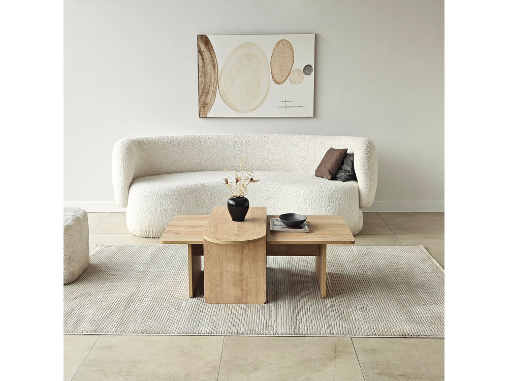Set di tavolini in legno "Paris" 105 x 60 x 35 cm - Bronzo