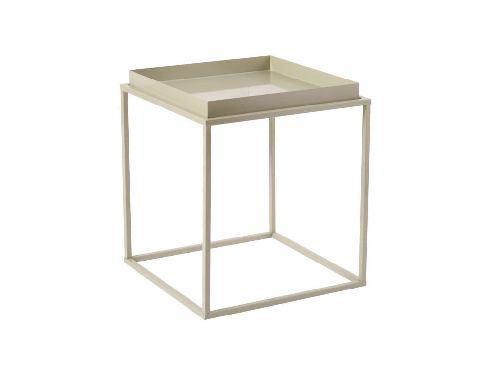 Tavolino in metallo "Koala" 45 x 45 x 52 cm - Taupe