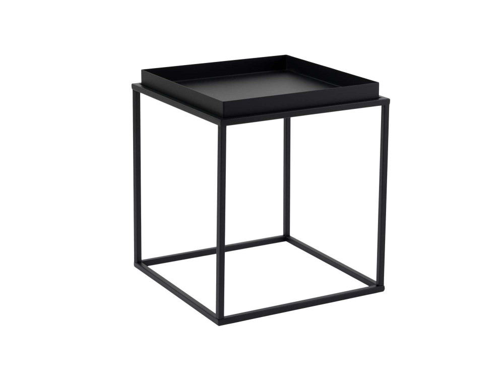 Tavolino in metallo "Koala" 45 x 45 x 52 cm - Nero