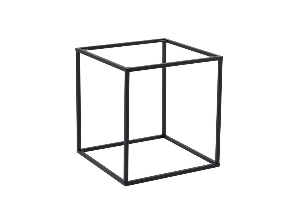 Tavolino in metallo "Koala" 45 x 45 x 52 cm - Nero