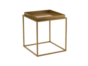 Tavolino in metallo "Koala" 45 x 45 x 52 cm - Oro