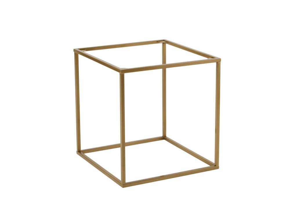 Tavolino in metallo "Koala" 45 x 45 x 52 cm - Oro