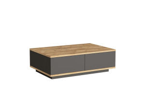 Tavolino in legno "Frew" - 90 x 60 x 28 cm - Marrone