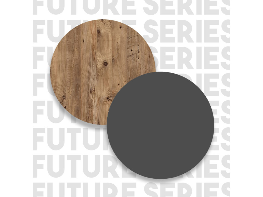 Tavolino in legno "Frew" - 90 x 60 x 28 cm - Marrone