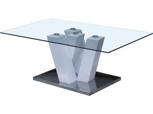 Tavolo basso "Gaya" - 110 x 60 x 40 cm - Blanc laccato