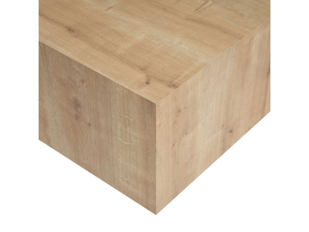 Tavolino "Prizma" in MDF - 90 x 90 x 35 cm - Rovere Zaffiro