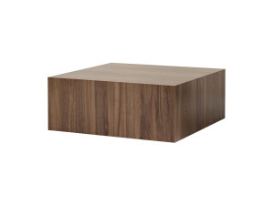 Tavolino in MDF "Prizma" - 90 x 90 x 35 cm - Noce