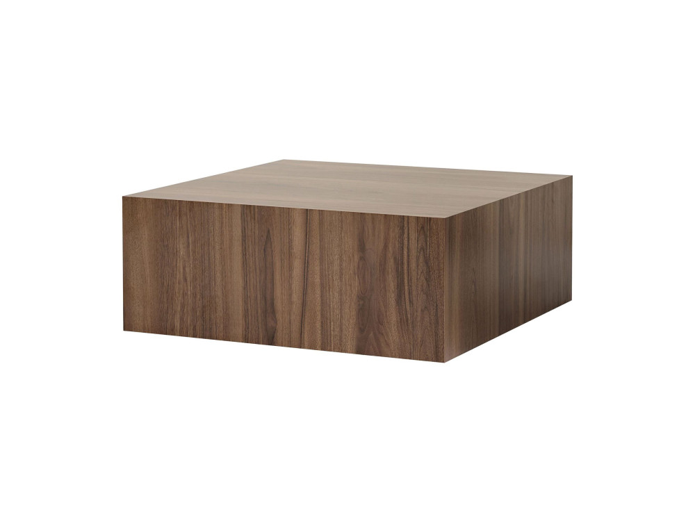 Tavolino in MDF "Prizma" - 90 x 90 x 35 cm - Noce