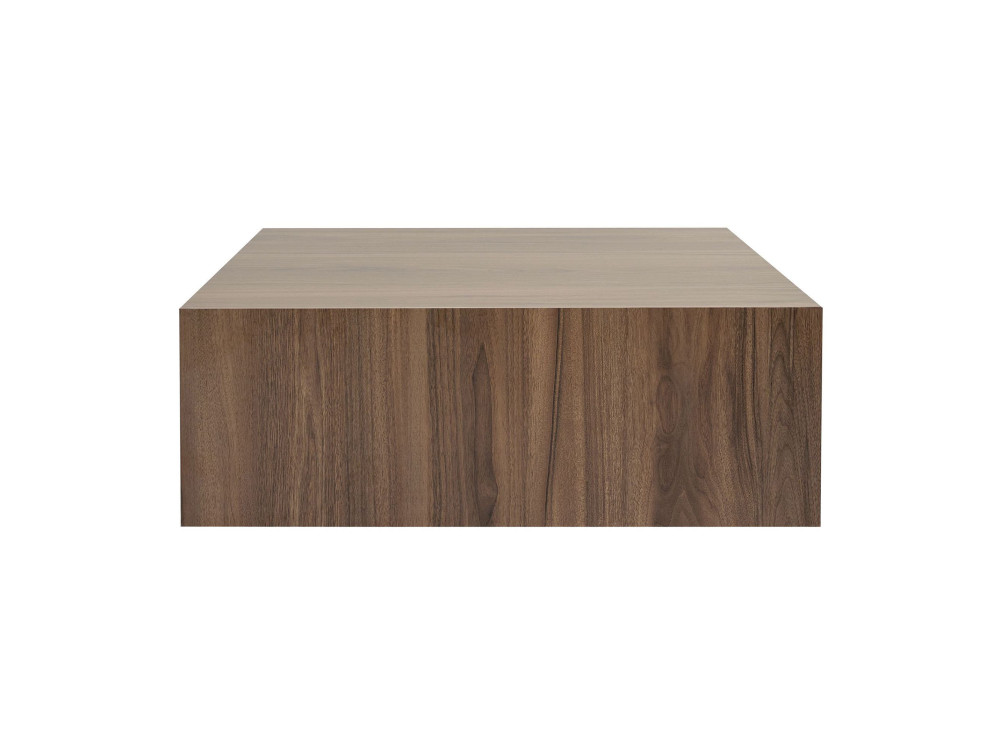 Tavolino in MDF "Prizma" - 90 x 90 x 35 cm - Noce
