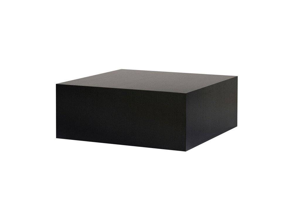 Tavolino "Prizma" in MDF - 90 x 90 x 35 cm - Legno nero