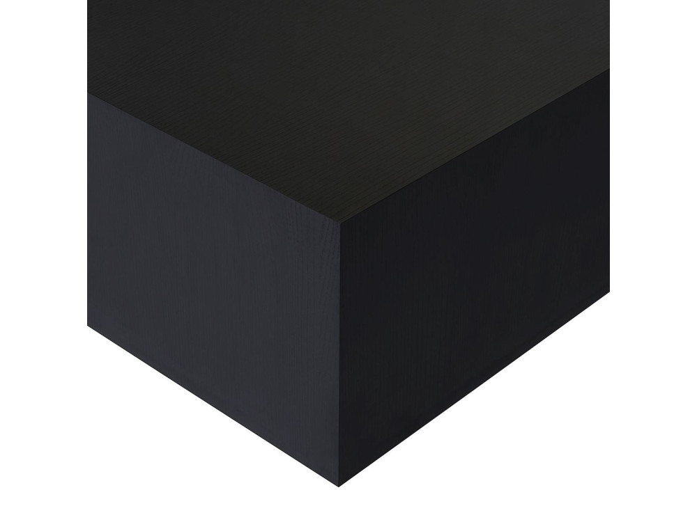 Tavolino "Prizma" in MDF - 90 x 90 x 35 cm - Legno nero