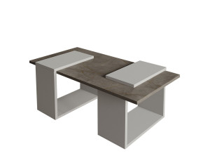 Tavolino in legno "Matris" - 90 x 46 x 37 cm - Grigio