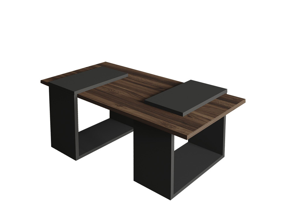 Tavolino in legno "Matris" - 90 x 46 x 37 cm - Marrone