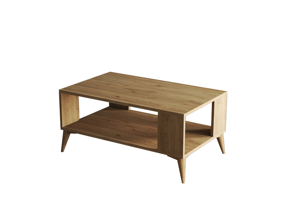 Tavolino in legno "Authentic" - 90 x 41 x 54 cm - Marrone