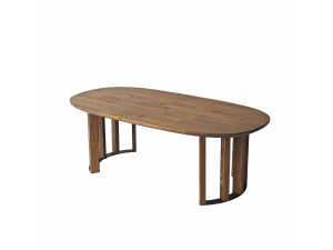Tavolino in legno "Elysia" - 120 x 60 x 40 cm - Marrone