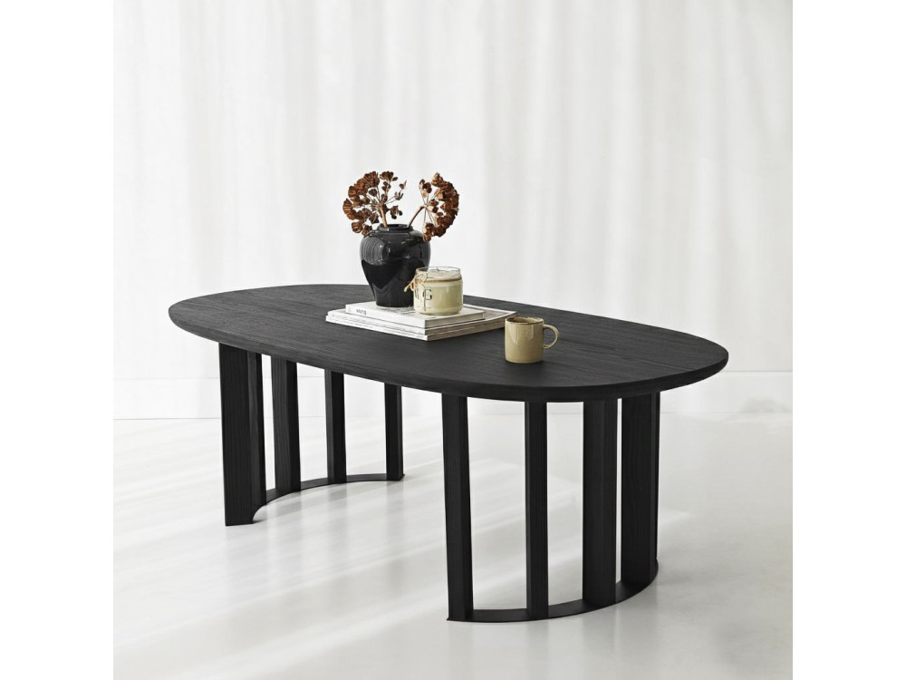 Tavolino in legno "Elysia" - 120 x 60 x 40 cm - Nero