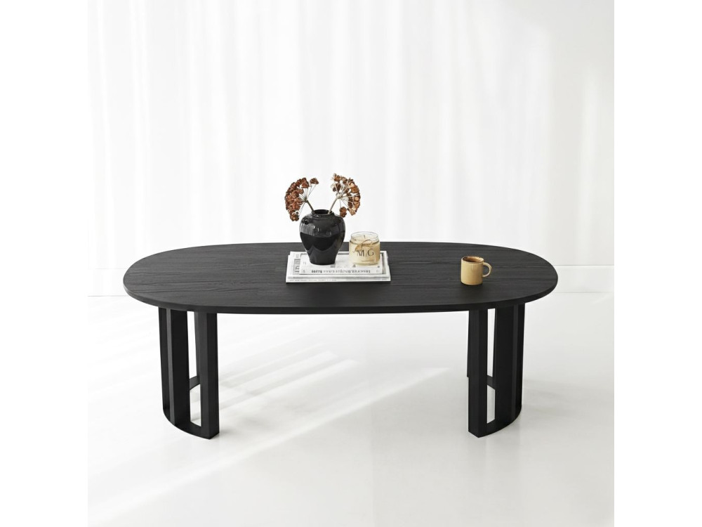 Tavolino in legno "Elysia" - 120 x 60 x 40 cm - Nero