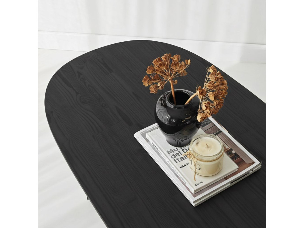 Tavolino in legno "Elysia" - 120 x 60 x 40 cm - Nero