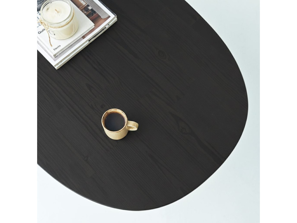 Tavolino in legno "Elysia" - 120 x 60 x 40 cm - Nero